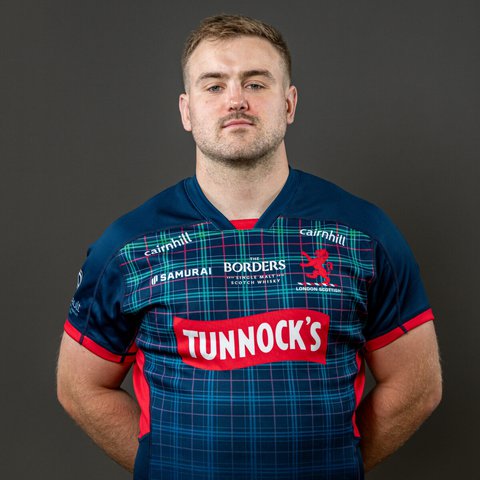 Will Prior in a London Scottish shirt